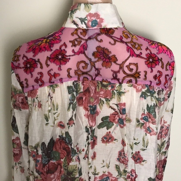 Aratta Silent Journey Diana Tie Neck Top Floral - Picture 11 of 12